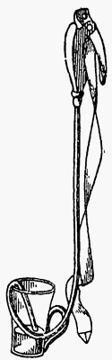 Мужской мочеприемник: моча стекает через длинную трубочку в сосуд.