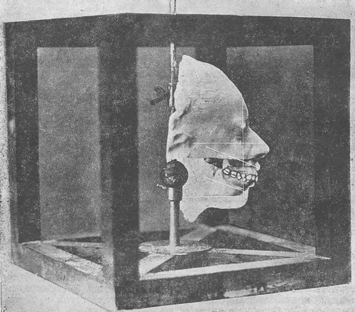 Репродукция лицевой части черепа при помощи лицевой маски